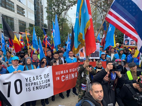 Worldwide Protests of Uyghurs on the 70th Anniversary of Communist China: 70 Years of Oppression and Humiliation for Uyghurs