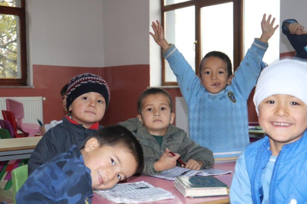 Uighur children in Istanbul, Turkey
