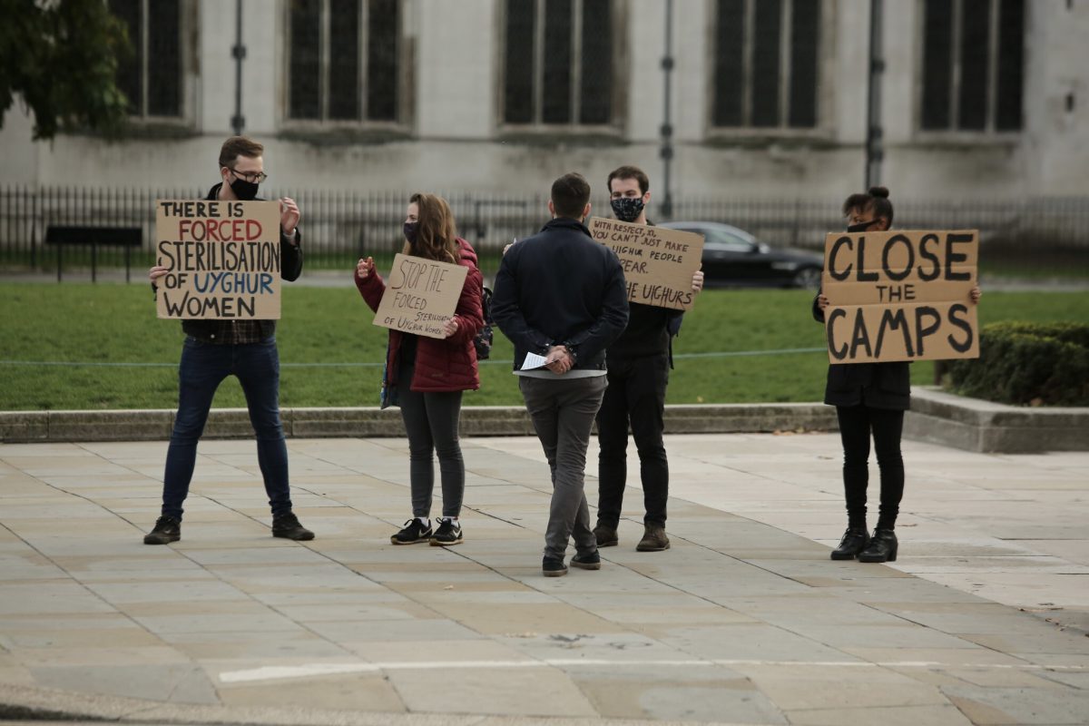 Jews in UK held protest for Uyghurs