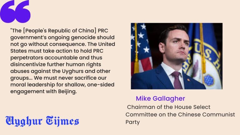 Gallagher Urges Strict Enforcement of Uyghur Human Rights Laws