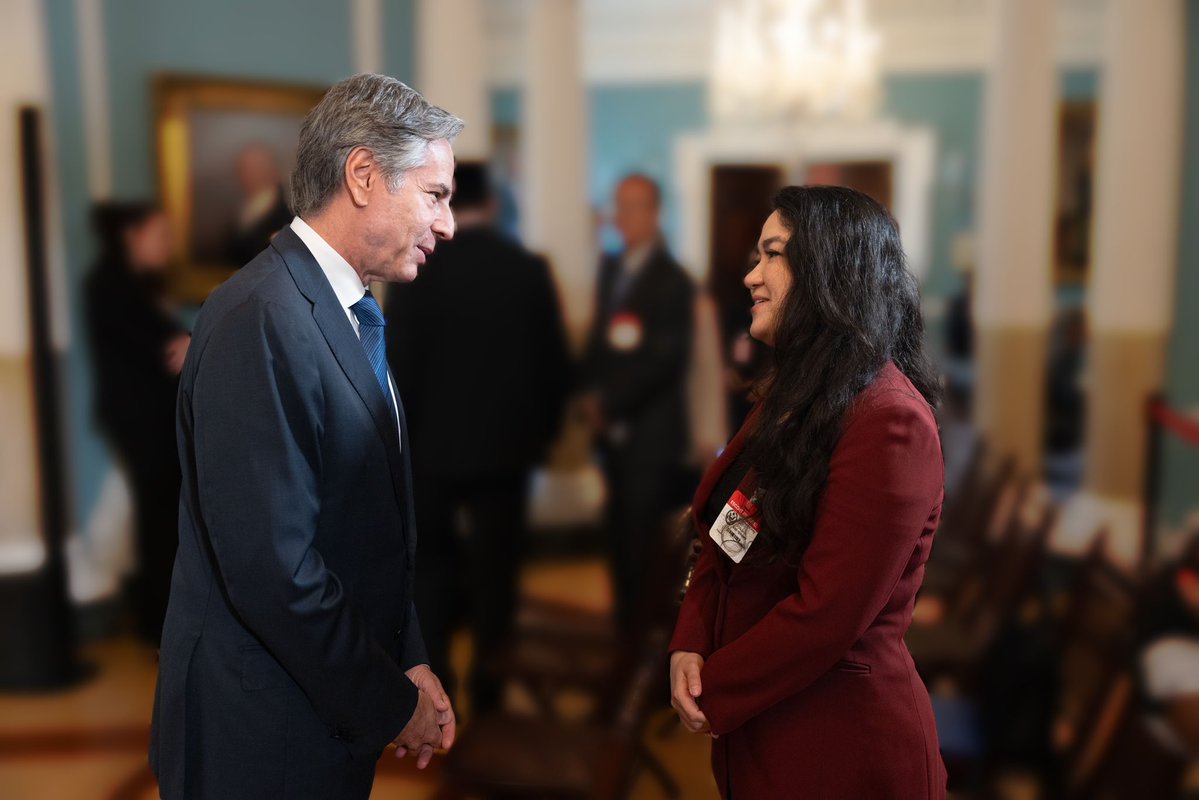 Antoni Blinken Meets Jewher Ilham