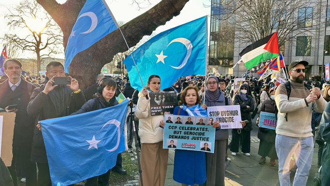 Thousands Protest Against Chinese ‘Mega Embassy’ in London